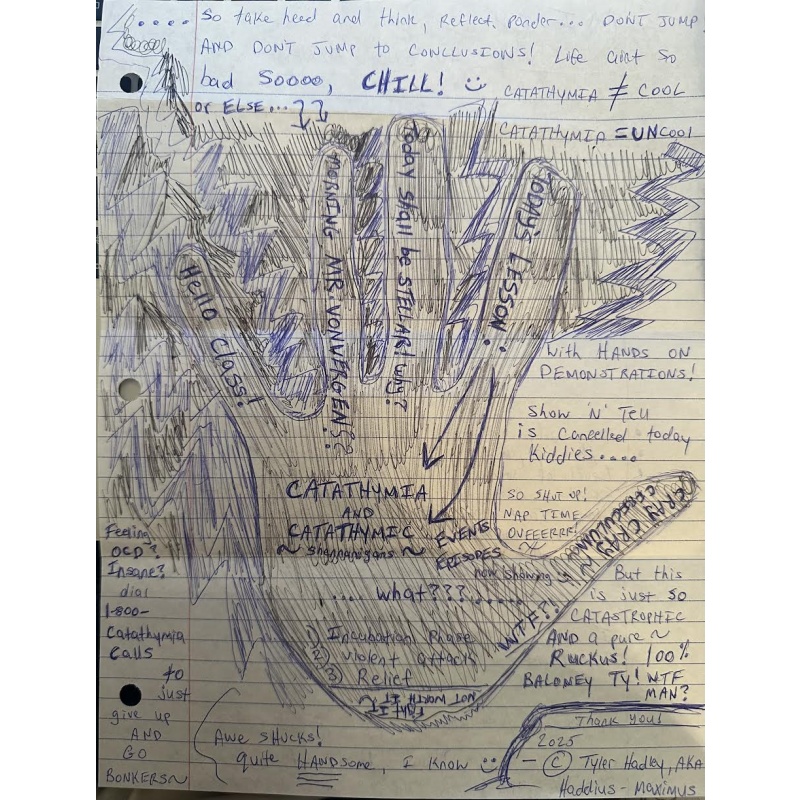 Tyler Hadley *Claw Hammer Parricide* Hand Tracing