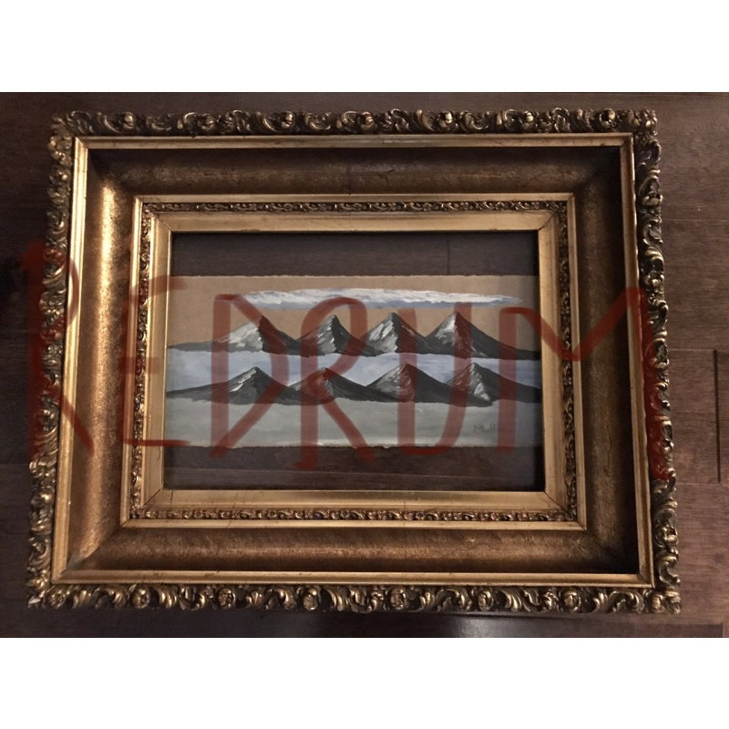 Deceased - Herbert Mullin painting on cardstock signed in full from 2005