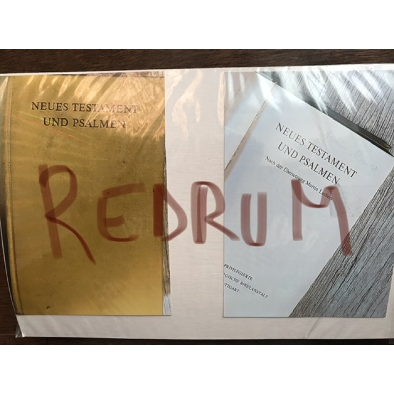 Armin Meiwes Rotenburg Cannibal personal bible pre incarceration Newes Testament autographed with COA