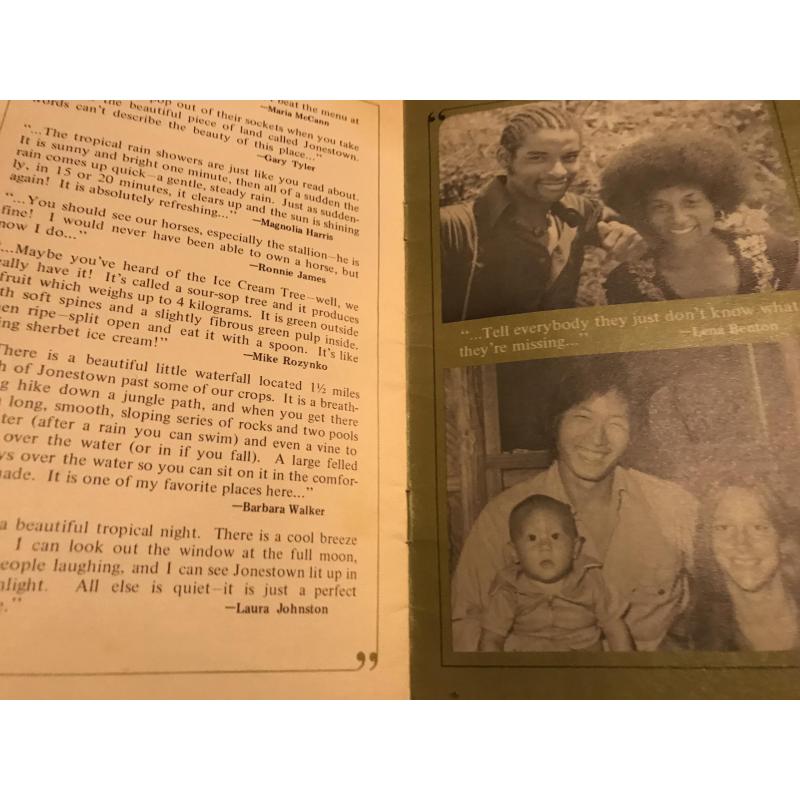 Jim Jones Jonestown GUYANA ORIGINAL rare booklet “A feeling of freedom” from 1978