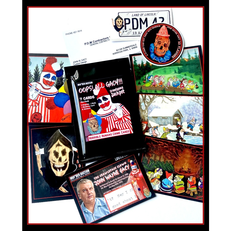 JOHN WAYNE GACY “Oops All Gacy” Card Pack / READ DESCRIPTION