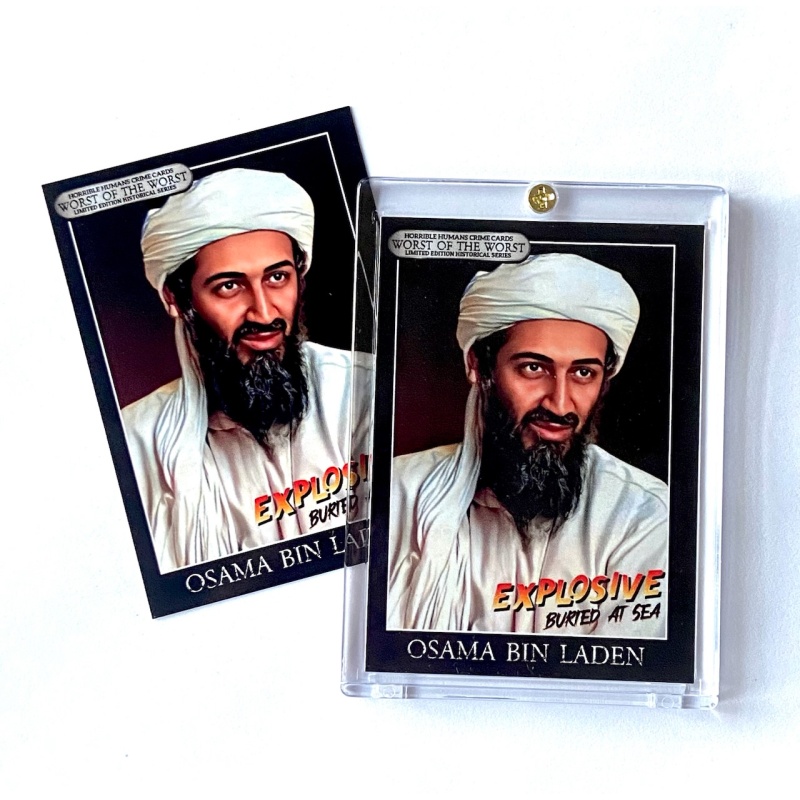 WORST OF THE WORST Osama Crime Card In Collector’s Case LIMITED EDITION