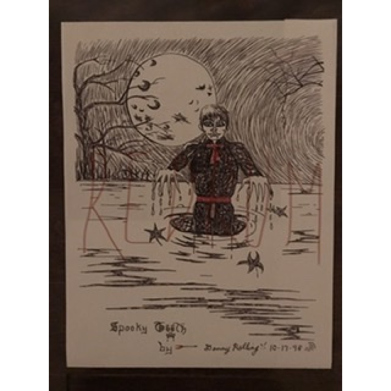 Danny Rolling 9 x 12 spooky Thooth artwork from 1998
