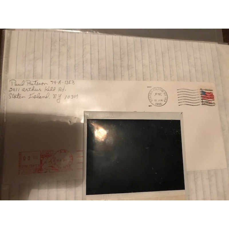 Released - Paul Bateson scarce handwritten envelope from 1996