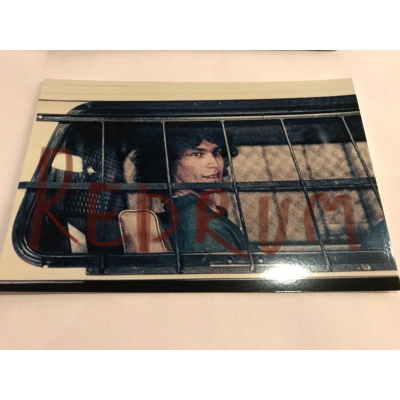 Richard Ramirez being transported in grilled vehicule from L.A County Jail
