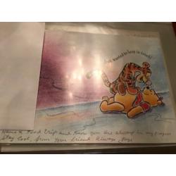 Faye Copeland original greeting card with the original handwritten envelope from 1999