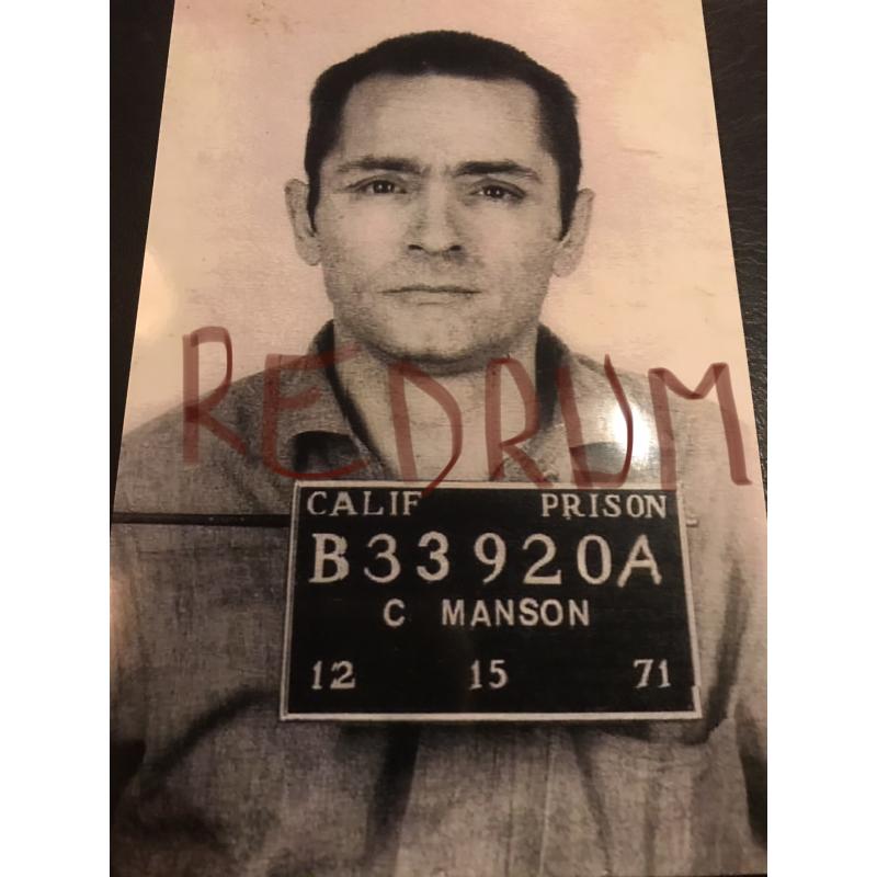Charles Manson California Prison mugshot from 1971