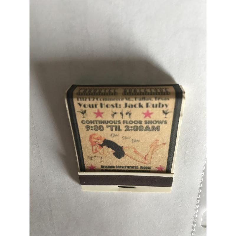 Jack Ruby Caroussel Club handmade matches a very pretty piece of history!