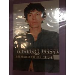 Richard Ramirez very important 2 p. Handwritten letter drawing And envelope with inserts from February 29, 2009