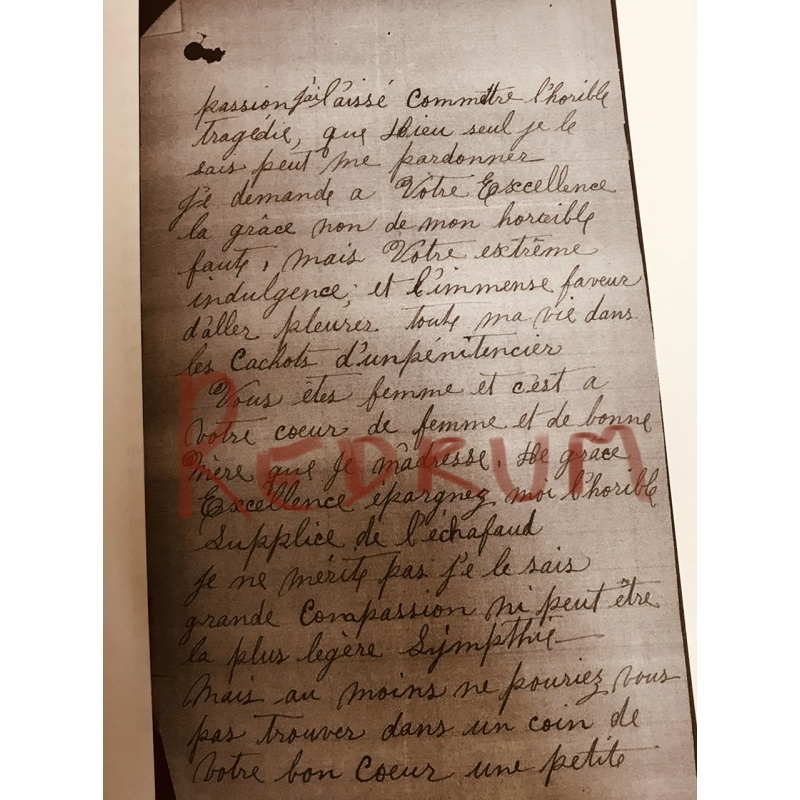 Executed - Cordélia Viau letter of 3pages from 1899