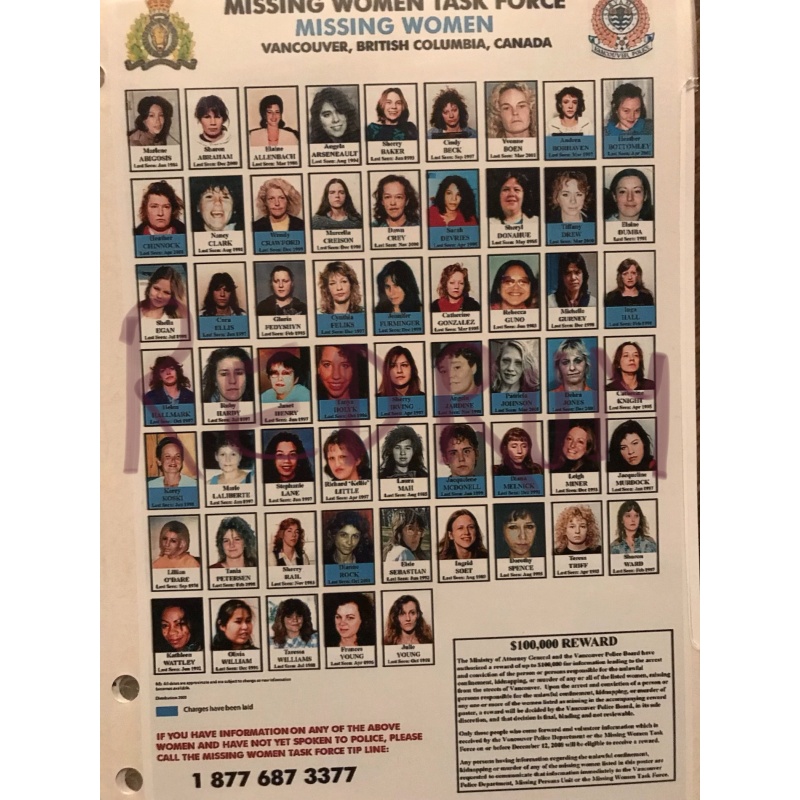 Robert Pickton Pickton 4x 6 Vancouver Missing Victim Task Force photograph