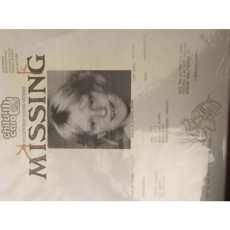 Hadden Clark handwritten prison envelope with victim missing poster from 2007