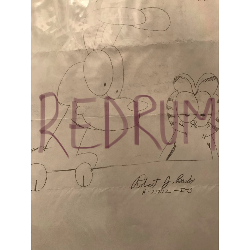Robert J. bardo original Garfield and Odie artwork from 1997