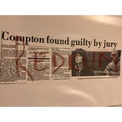 Veronica Compton 34 newspaper clippings covering the her case in relation with the Hillside Stranglings from 1980-81