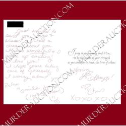 Christa Pike card/envelope 5/4/2000