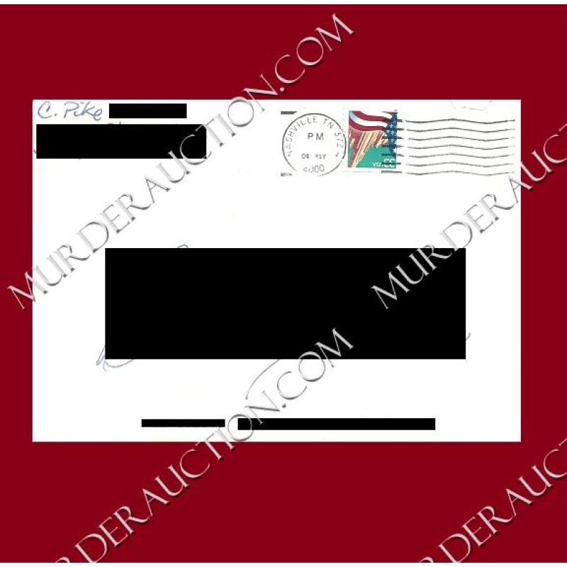 Christa Pike card/envelope 5/4/2000