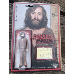 Charles Manson figure WITH RELIC