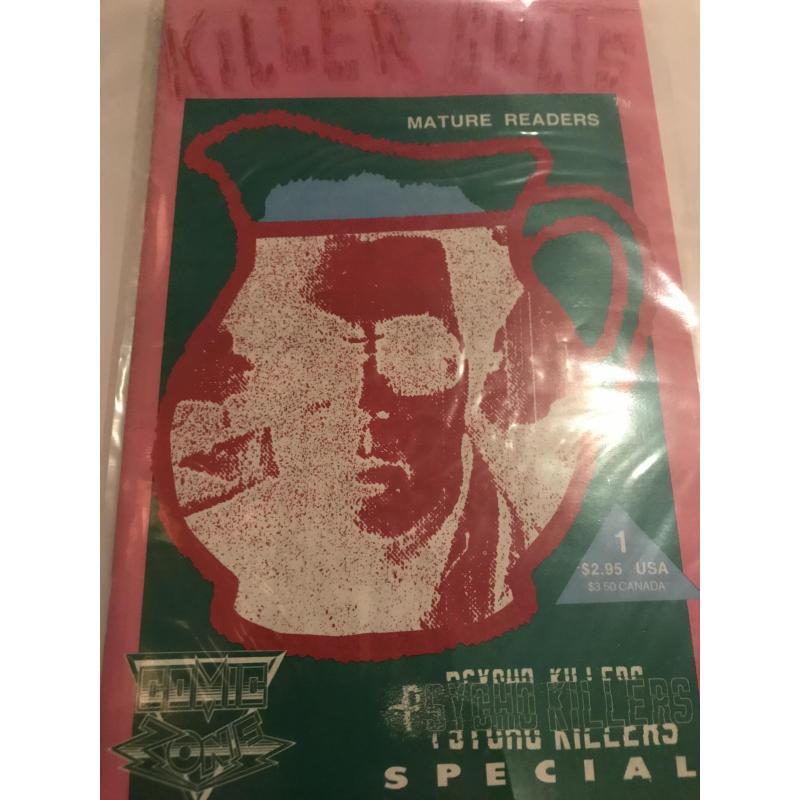 Killer Cults Psycho Killers Special Jim Jones comic book no.1 from Comic Zone 1992