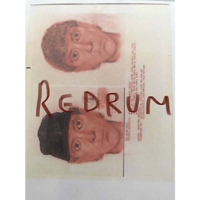 Deceased - Richard Ramirez The Night Stalker collection letter, drawing , police bulletin and more lot of 6
