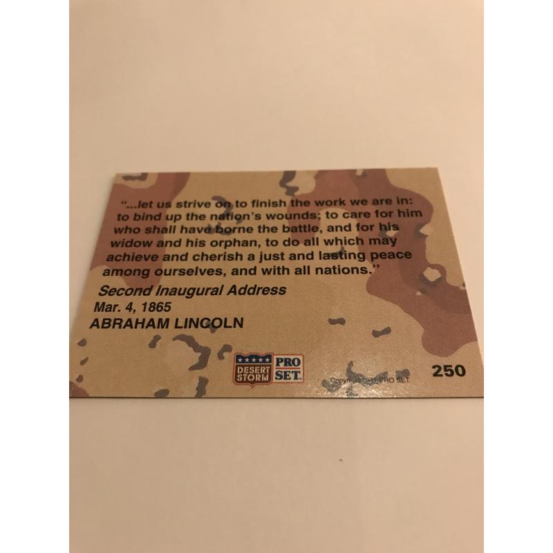 Peace card Desert Storm no. 250 from 1991