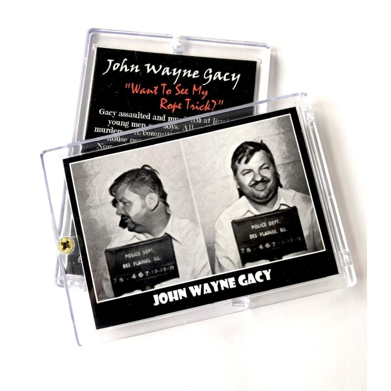 John Wayne Gacy Mugshot Trading Card In Collector Case