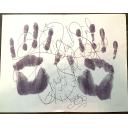 Christa Pike Signed Handprints 8.5x11