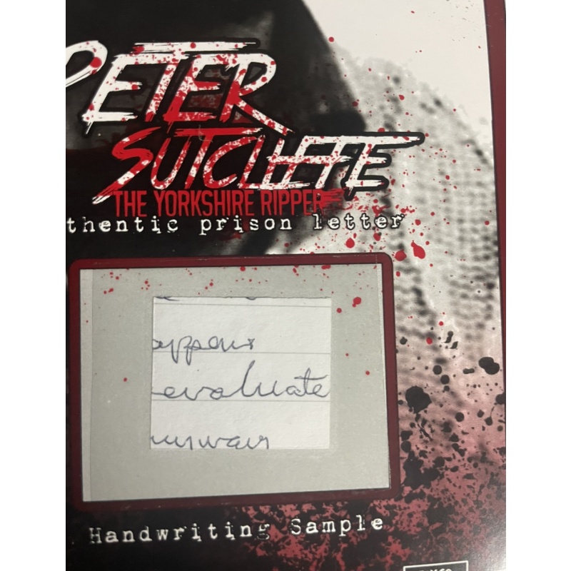Peter Sutcliffe figure WITH RELIC