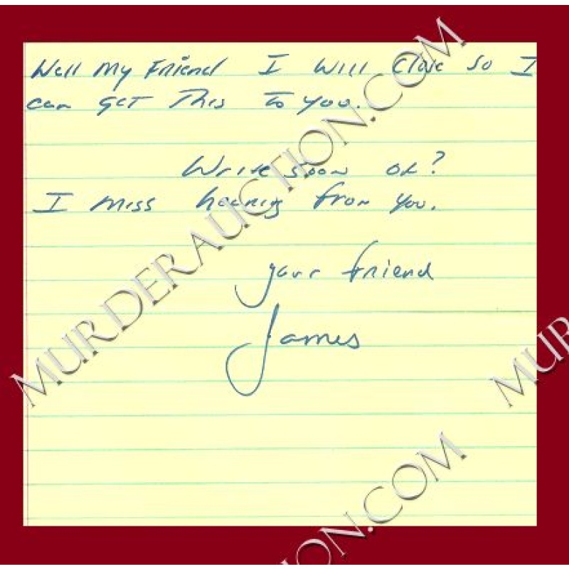 James Munro letter/envelope 5/16/1997