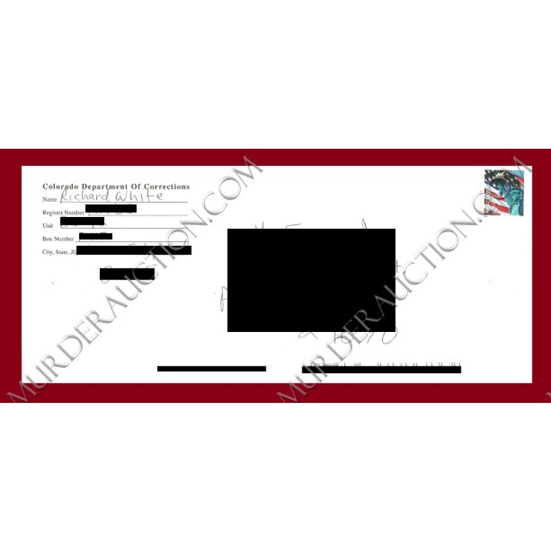 Richard Paul White letter/envelope