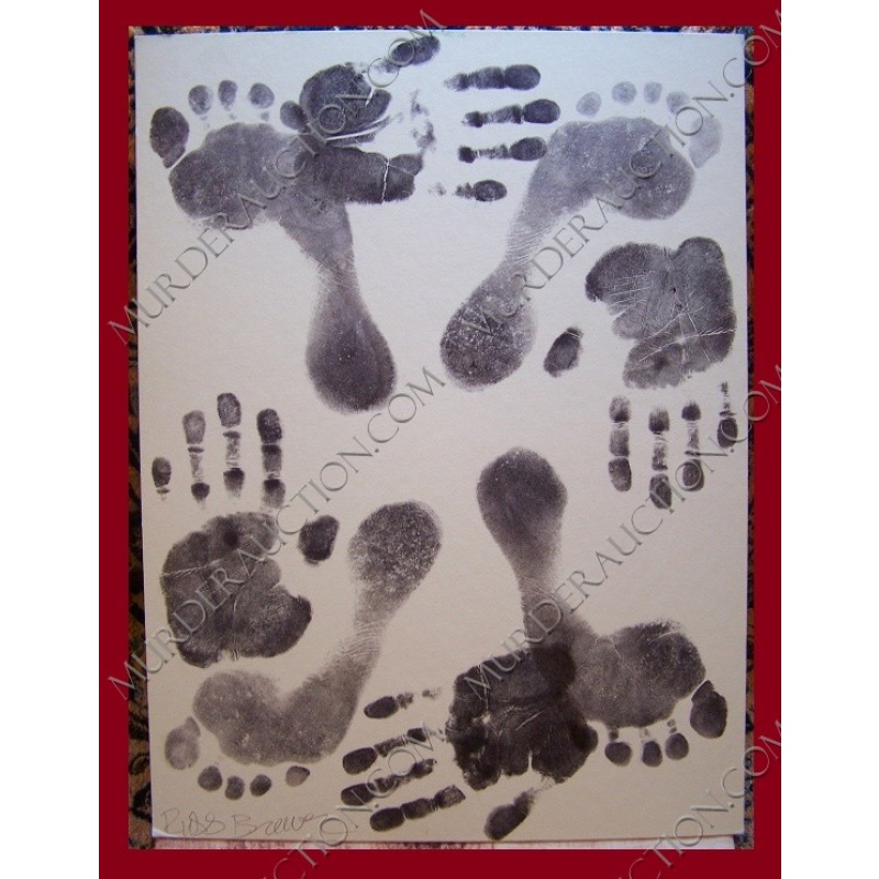 Lawrence Russell Brewer hand/foot prints 15"×20" EXECUTED