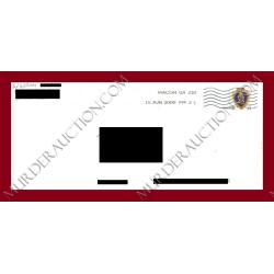 Wayne Williams letter/envelope 6/15/2009