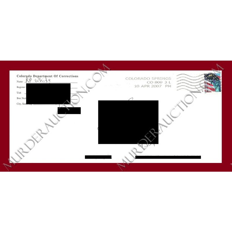 Richard Paul White envelope 4/10/2007