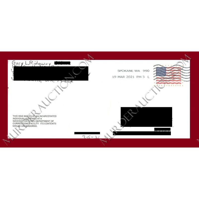 Gary Ridgway envelope 3/19/2021