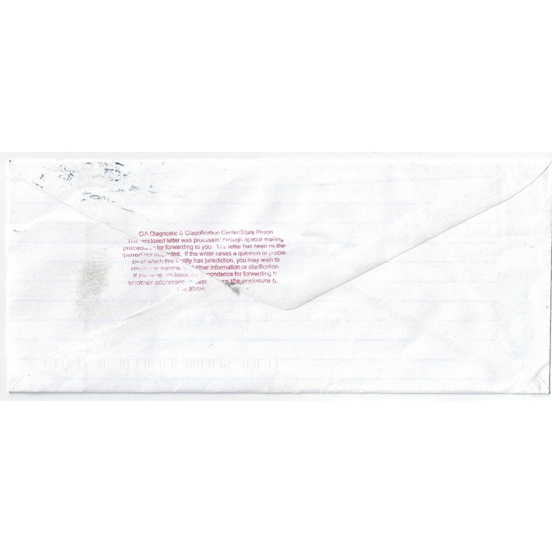 BRIAN GENE NICHOLS | The Atlanta Courthouse Killer | On trial for rape when he escaped from custody and murdered the judge presiding over his trial, a court reporter, a Fulton County Sheriff's deputy, and later a federal agent | Autographed Letter, Signed