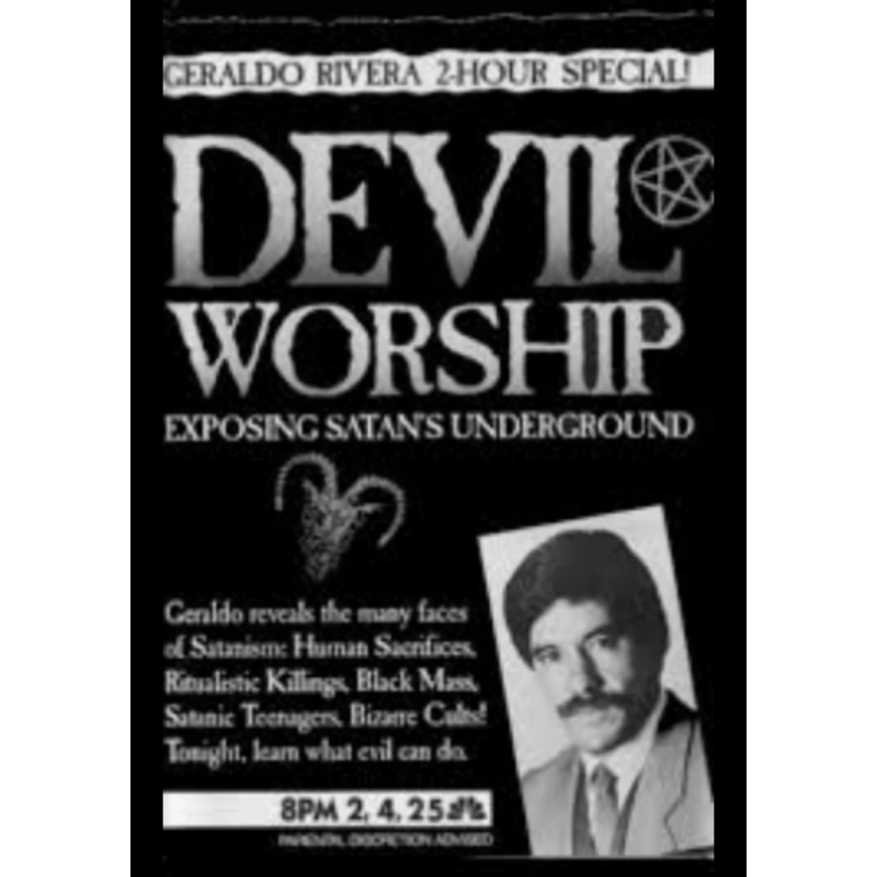 Geraldo's Satanic Underground VHS/DVD