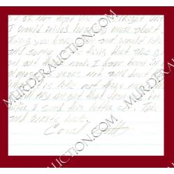 Coral Watts letter/envelope 10/20/1996 DECEASED