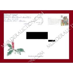 Aileen Wuornos card/envelope 12/11/1996 EXECUTED
