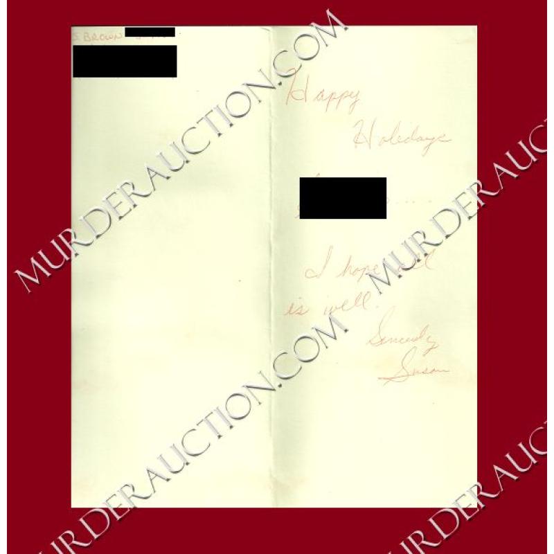 Susan Brown card/envelope 11/21/2012