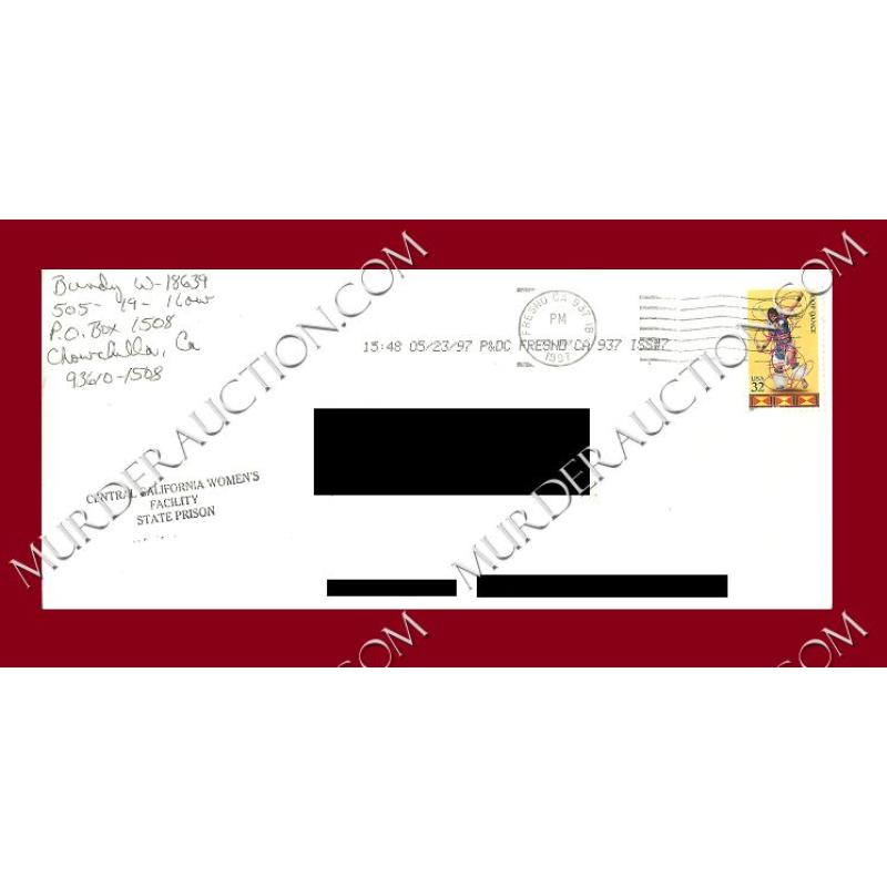Carol Bundy letter/envelope 5/16/1997 DECEASED