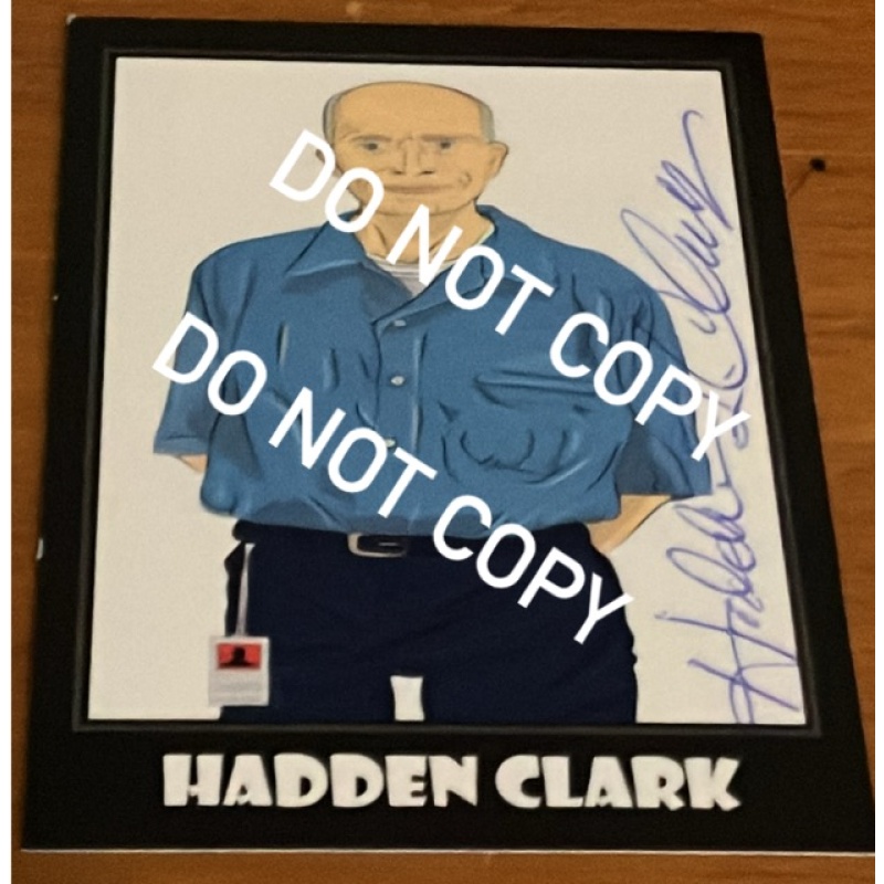 Convicted murderer Hadden Clark signed trading card
