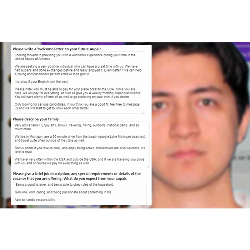 ARISKNIGHT ARKIN-EVERETT WINFREE | ‘We think you’d be a great fit’: Man Who Lured Au Pairs To His Newspaper-Covered Home To Sexually Assault Them | Sentenced To Life In Federal Prison | ALS