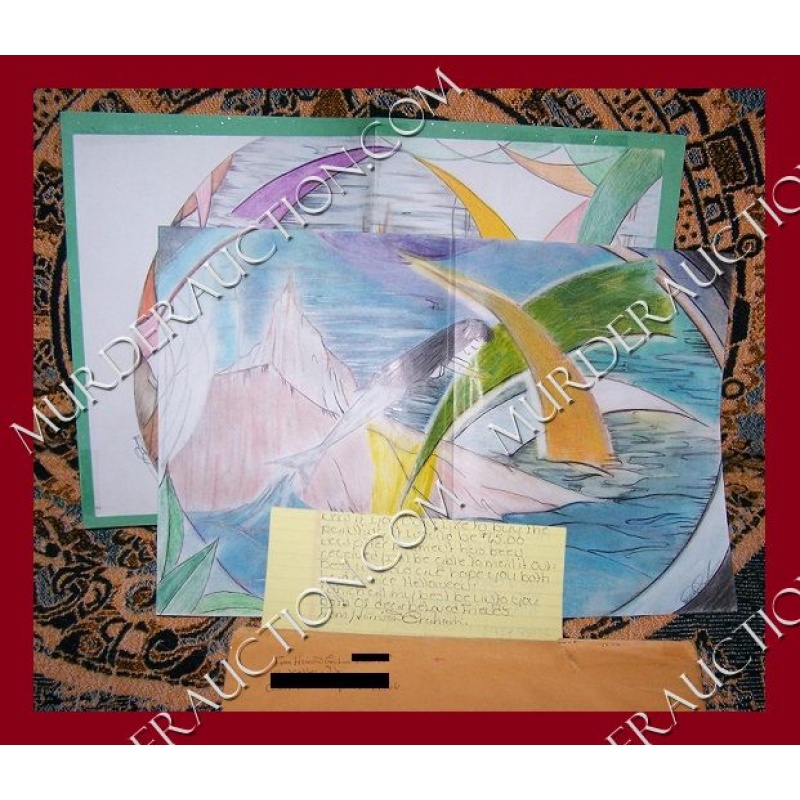 Harrison Graham drawings with letter/envelope 11/6/2006