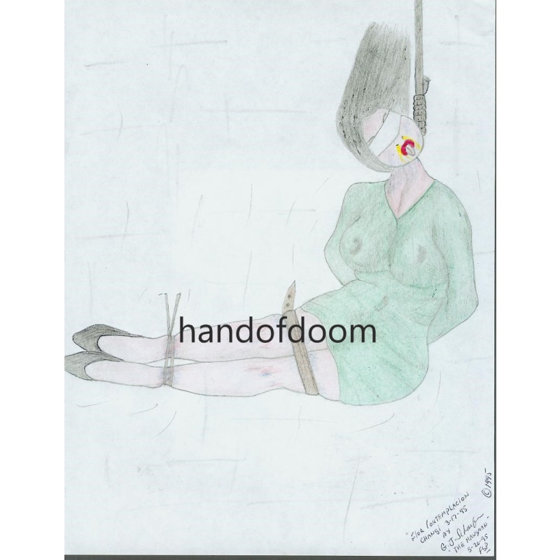 GERARLD SCHAEFER - ARTWORK- "FLOR CONTEMPLACION" - 8.5 x 11" Signed in Full