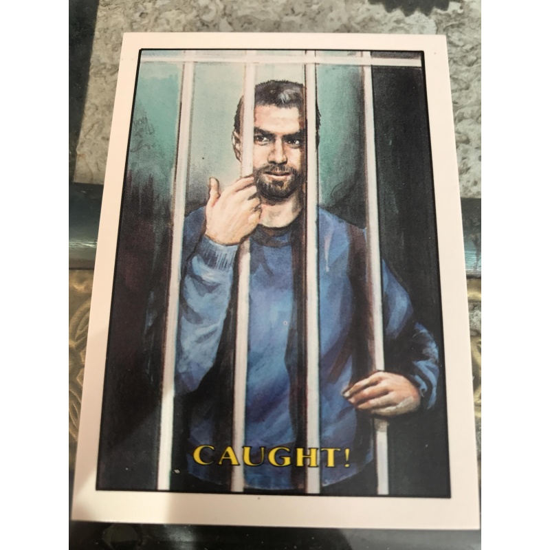 Caught Terrorist Attack no.18 card from piedmont Candy Co. 1987