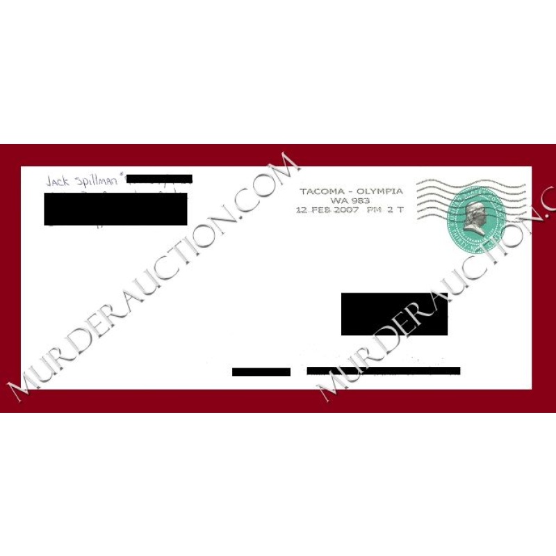 Jack Spillman letter/envelope 2/12/2007