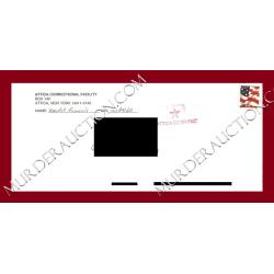 Kendall Francois letter/envelope DECEASED