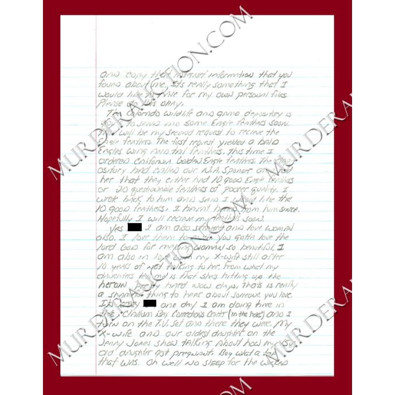 Joseph Kondro letter/envelope 5/14/2006 DECEASED