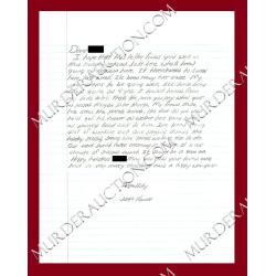 Joseph Kondro letter/envelope 12/21/2006 DECEASED