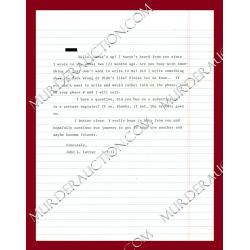 John Lotter letter/envelope 4/9/2012