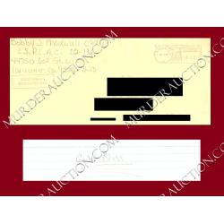Bobby Joe Maxwell letter/envelope 1/5/1997 DECEASED